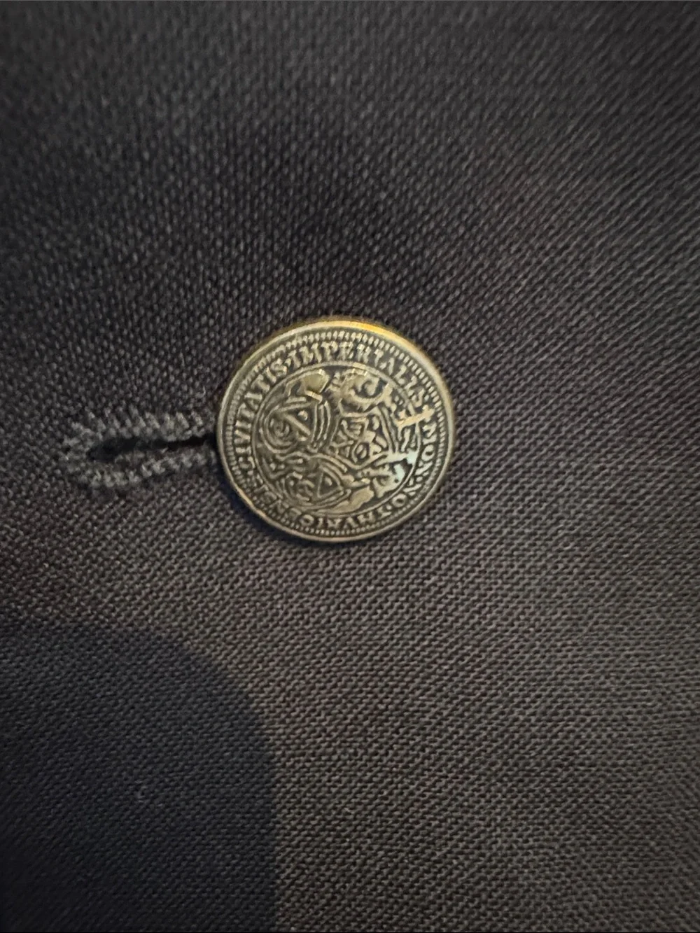 Oscar de la Renta Black Two-Button Blazer
